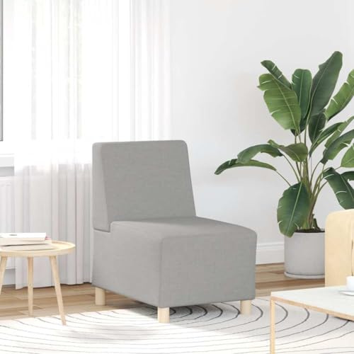HFXHIJXQ Modulares Einzelsessel ohne Armlehnen Cloud Grey 55x74x82 cm Sperrholz+Polyester modernes Couchmöbel platzsparend für Wohnzimmer Büro Schlafzimmer