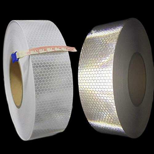 muchkey® High Intensität Grade Lime Reflektierende Tape weiß 5 cm x 5 m