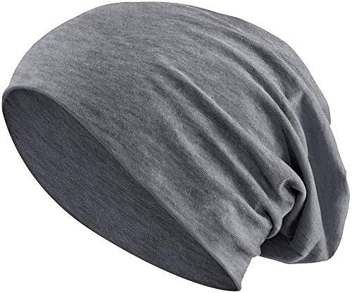 Balinco - Beanie Mütze für Damen & Herren aus 100% Jersey-Baumwolle – Flexibler Slouch Hat für Frühling, Herbst & Winter – Lange Baumwollmütze in versch. Farben – Kopfbedeckung Unisex modisch & bequem