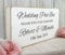 Personalised - Wedding Post Box Sign - white Free Standing Vintage Table Sign - Shabby but Chic 02