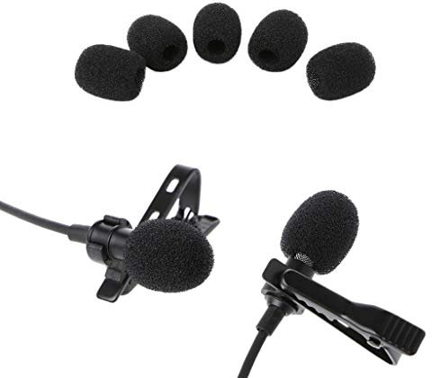 Gszfsm001 5X Round Ball Lavalier Microphone Foam Windscreen Sponge Windshields 6mm Opening