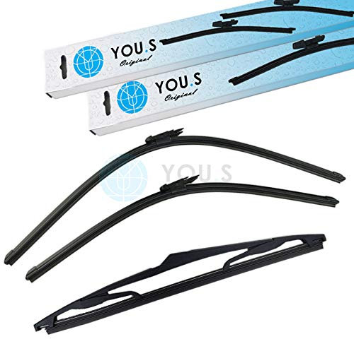 YOU.S SCHEIBENWISCHER SET VORNE + HINTEN 700 + 600 + 300 mm (3 Stück)