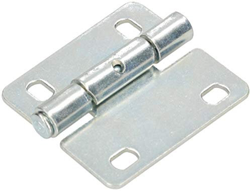 KOTARBAU® Lot de 2 charnières en tôle - 70 x 62 mm - 2 ailes - Pour porte sectionnelle - 2 battants - En acier galvanisé robuste