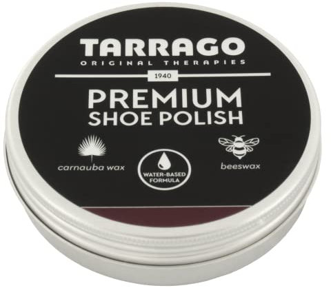 Tarrago | Cirage à chaussures haut de gamme 50 ml | Pâte de cirage pour chaussures de qualité supérieure | Pour réparer le cuir, le cuir synthétique et le caoutchouc (Bordeaux 11)
