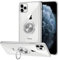 Vunake für iPhone 11 Pro Max Hülle Silikon TPU Slim Case mit 360 Grad Ring Ständer Bumper Handyhülle Halter Magnetische Autohalterung Transparent Schutzhülle Cover für iPhone 11 Pro Max 6,5 Zoll-Clear