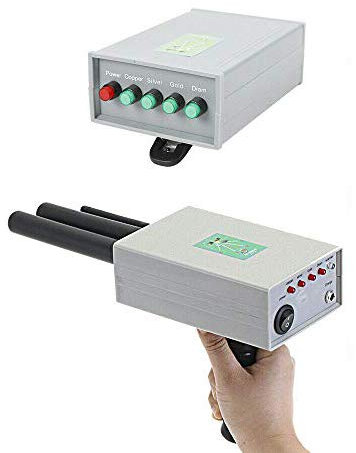 SHIOUCY Dual-Probe-Metaldetektor mit Antenne, Sender, Golddetektor, 12V, 360-440Hz, 5,6-6kHz, Metallortungsgerät, Outdoor Enthusiasten, Schatzsucher, Prospektoren
