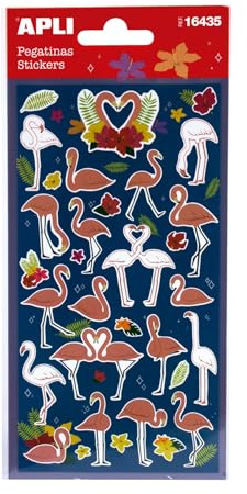 APLI Kids Flamingo Aufkleber 1 Blatt Apli