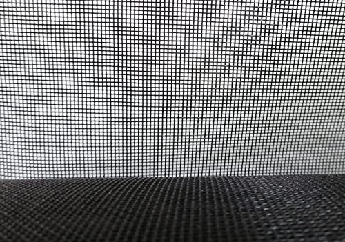 Mückenschutz, Fliegengitter 120cm breit und 5,0m lang in schwarz Maschenweite von nur 1,0mm x 1,0mm als Insektenschutz Gewebe Mückennetz für Fenster und Tür (1,2m breit x 5m lang)