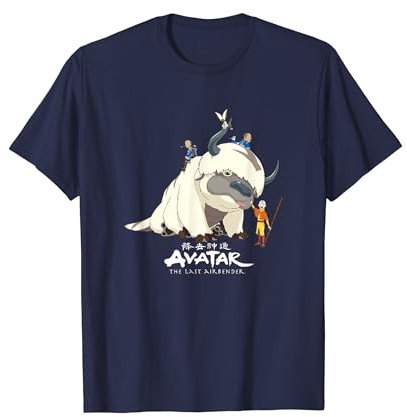 Avatar: Der Herr der Elemente Appa Gruppenpose Logo T-Shirt T-Shirt