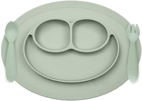 Mini-Matte-Set mit Saugteller Salbei