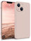 MyGadget Case for iPhone 13 Mini - Cover Ultra Thin TPU - Soft Touch Rubber & Anti-Scratch Shell - Flexible Silicone - Matte Pink