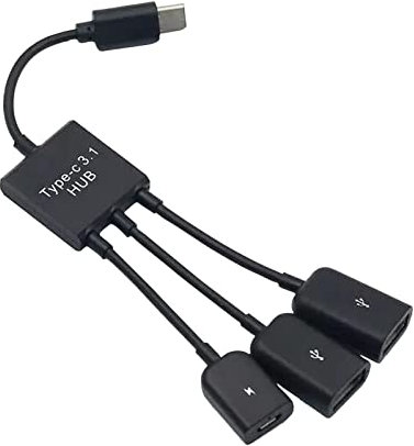 Hub USB a 3 porte USB portatile OTG USB C 3.1 Hub Micro USB Cavo Adattatore Convertitore Trasferimento Dati Hub USB per Samsung Xiaomis Huawei USB Type-C 3.1 Hub