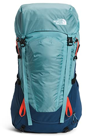THE NORTH FACE Damen Terra Rucksack, Reef Waters/Shady Blue/Retro Orange, Medium/Lang