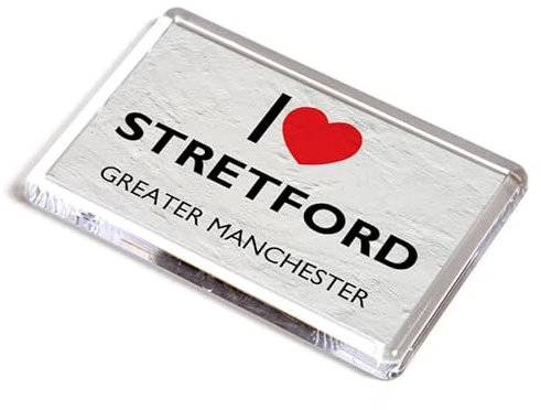 FRIDGE MAGNET - I Love Stretford, Greater Manchester
