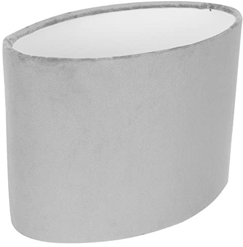 OSALADI Trommel Lampenschirm Ovaler Lampenschirm Stoff Lichtabdeckung Clip On Drum Lampenschirme Form Lampenabdeckung Für Decke Tisch Wandlampe Grau Kronleuchter Lampenschirm