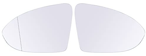 Doo Engy Spiegelglas Ersatzspiegel Außenspiegel Glas Spiegel Ersatz Rückspiegelglas Seitenrückspiegelglas Ersatzglas Spiegelgläser beheizbar links und rechts für Golf 7 für Touran 5T