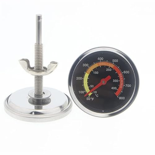 Utensilios de Cocina de Acero Inoxidable 10 °C - 400 °C Termómetro de Horno de Alta precisión Termómetro de Barbacoa Indicador de Temperatura para Cocina