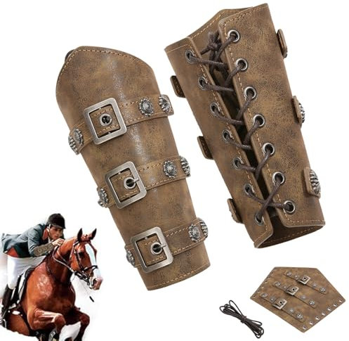 2Pcs Mittelalterliche Armschienen,Mittelalter PU Leder Armschienen,Armschienen Wikinger Rüstung,Wikinger Leder Armschützer,Wikinger-Armschienen,Renaissance Armschützer,für Halloween Cosplay Karneval