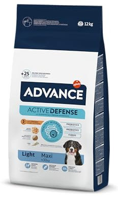 Advance Maxi Adult Light – Trockenfutter für ausgewachsene Hunde großer Rassen mit Huhn – 12 kg
