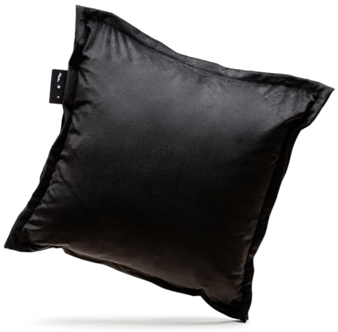 Sit & Heat - Wärmekissen (Velours Schwarz, 50 x 50 cm)