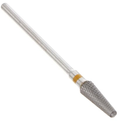 FRCOLOR Tungsten Carbide Nail Drill Bits Sharp Cone Cuticle Drill Bit for Manicure Machine Nail Grinding Head for Dead Skin Removal Gel Cleaning and Art Tools 1 Pc