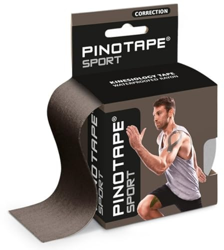 Pinotape Kinesiologie Tape Sport Correction Grey 5cm x 5m