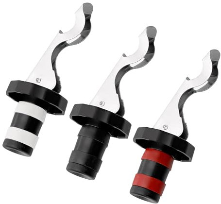 3 Pcs Wine Bottle Stoppers Versatile Wine Stopper Champagne Stoppers Set Reusable for Wine Stoppers Champagne Stoppers Beer Bottle Openers