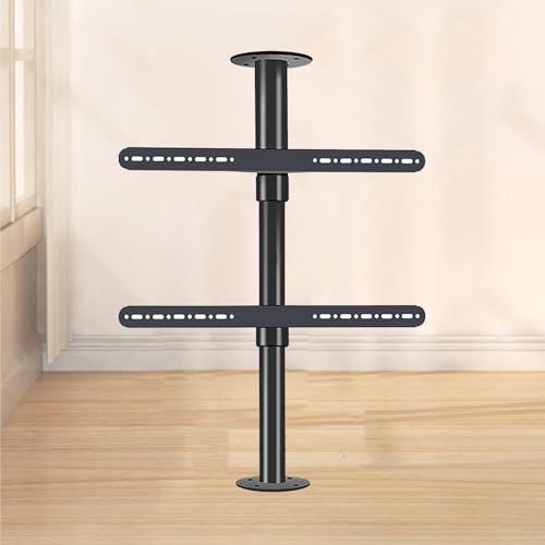 GUODDM Verstellbare TV Halterung – LCD TV 360 Grad Drehbarer Rahmen, Bodenständer, Trennwand, Drehbares Gestell, Drehbarer TV-Schrank, Drehbare Basis, Passend Für 32–75 Zoll LED-Bildschirm(110-135cm)