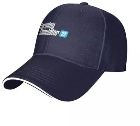 ENWIND Baseballmütze Landwirtschafts-Simulator 22 Logo Kappe Baseballmütze Wintermütze Ikone Frau Mütze Herren Retro Outdoor Freizeit Dad Hat Für Herren Damen Geschenk