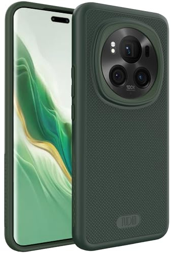 TUDIA DualShield Grip progettata per cover Honor Magic 6 Pro Case 5G (2024), [MergeGrip] Custodia protettiva a doppio strato di grado militare antiurto sottile resistente (Pino Verde)