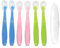 Cuillères en silicone, 7 PCS Cuillères en Silicone Bébé, Cuillère En Silicone Pour Bébé, Cuillère À Repas Pour Bébé Incurvée Douce, Cuillère À Bouillie De Riz, Convient Aux Bébés De Plus De 1 Mois