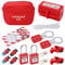 Lock Off Kit for Electricians, Electrical Circuit Breaker Lockout Tagout Kit, Clamp on Circuit Breaker Lock Set, Safety Lockout Padlock for Industrial, Electric Power