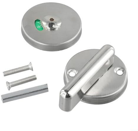 Vacant Engaged WC-Türriegel, gebürsteter Edelstahl