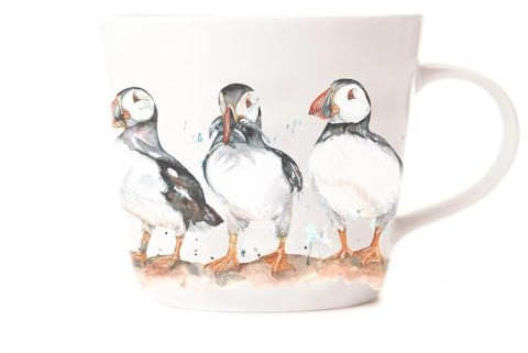 Nauticalia Meg Hawkins Puffin Trio Mug