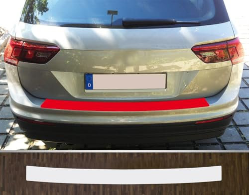 Lackschutzfolie Ladekantenschutz transparent 150 µm stark kompatibel mit VW Tiguan 2 2016-2023, auch Facelift Folienstärke 150 µm !!!