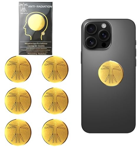 agogue 6 Stück Strahlenschutz Handy Aufkleber,strahlenschützer Sblocker Handystrahlen Blocker, Handy Blockieren Aufkleber für Alle Elektronik Geräte