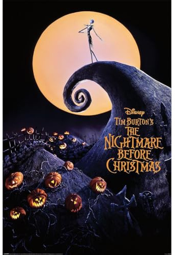 The Nightmare Before Christmas Maxi-Poster (91,5 x 61 cm) (schwarz)