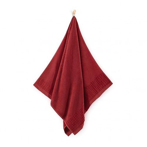 ZWOLTEX - Badetuch Paulo 1 Stück 70x140 cm, Badetücher, Duschhandtuch 100% Baumwolle, Saunatuch, Saunahandtuch, Duschtuch, Großes Badehandtuch, Bath Towel - Rot