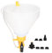 MotorMinds Car Radiator Coolant Filling Funnel Kit, Spill Proof ABS Coolant Funnel Cooling System Funnel with 5 Rubber Seal Adaptors