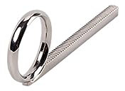 Yardwe Metal Slide Finger Ring Für Trompete Stabile Und Leichte Zugring-alternative Für Cornet-zubehör Silber Für Trompetenliebhaber Einfacher Austausch