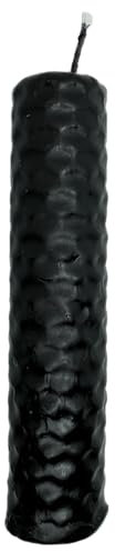 Vela de Miel Cera de Abeja Negra - 10x2,5cm - Protección, Contra Envidias, Contra Mal de Ojo, Contra Hechizos - HOSTENATURA