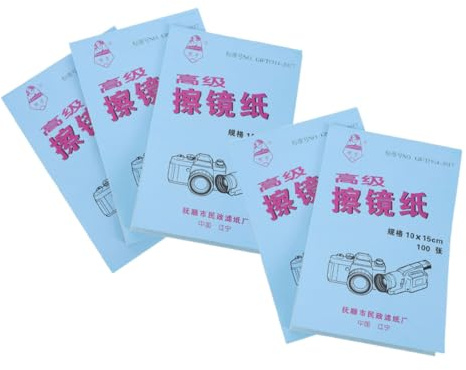 Operitacx Lens Cleaning Tissue Paper Each Scratch-resistant Camera Wipes for Eyeglasses Phone Cleaner Microscope Lens Cloth for Glasses and Screens Maintenance