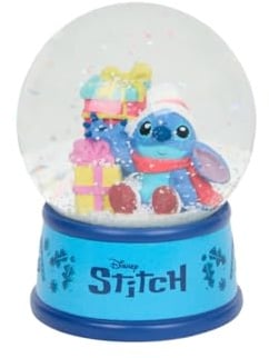 Defacto schneekugel, weihnachtsdeko, Geschenk Kinder, Eltern Kind Geschenk, Stitch Mickey Spiderman Frozen, Disney Figur, sammler, glitzerkugel - Stitch