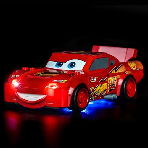 LocoLee Licht Kompatibel mit Lego 77255 Lightning McQueen (Kein - Lego-Set) Dekorative Beleuchtung Set Compatible with Lego Lightning McQueen