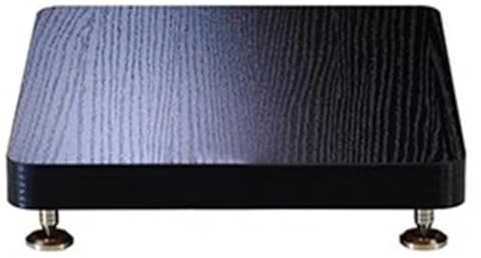 HiFi AV Rack Shelf for Turntables & Record Players - 1-Tier Audio Stand for Amp Sky Box Printer - Black Cabinet Compact 19x25cm Design
