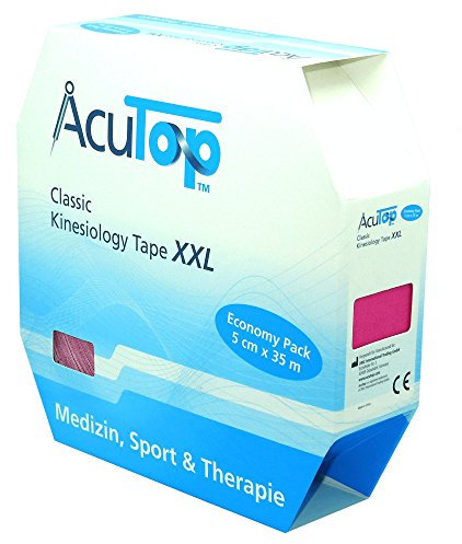 Kinesiology Tape AcuTop Classic XXL 35 m x 5 cm Pink