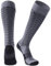 RANDY SUN Coolmax-Kniestrümpfe, wasserdicht, atmungsaktiv, unisex, für Radfahren, Laufen, Trekking, Klettern, knielang, 1 Paar, grau