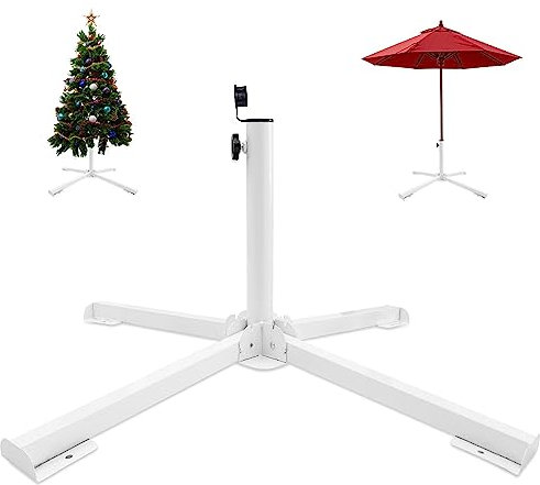 Base de parasol portable, base de parasol en fer forgé résistant aux intempéries pour chaise de jardin, véranda, arbre de Noël