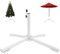 Base de parasol portable, base de parasol en fer forgé résistant aux intempéries pour chaise de jardin, véranda, arbre de Noël