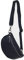 AmbraModa GLX10 - Damen Herren unisex kleine Hüfttasche Gürteltasche Bauchtasche Umhängetasche aus Echtleder (Dunkelblau)
